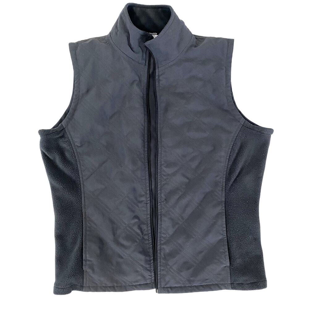 Columbia Vest, Gray, Zip Up, Sleeveless, Jacket Size S
